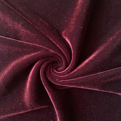Koyu Bordo Rengi Kadife Kumaş