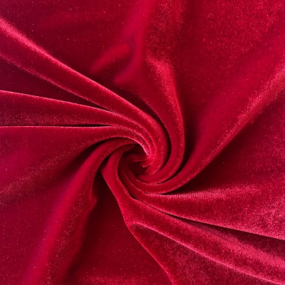 Koyu Kırmızı Rengi Kadife Kumaş